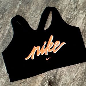 Nike Plus Size Sports Bra 2X black/orange